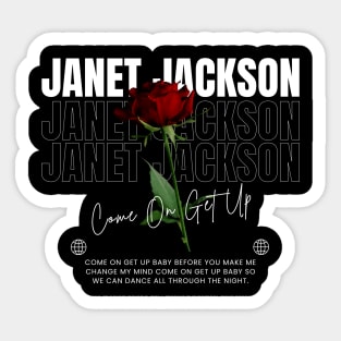 Janet Jackson // Flower Sticker